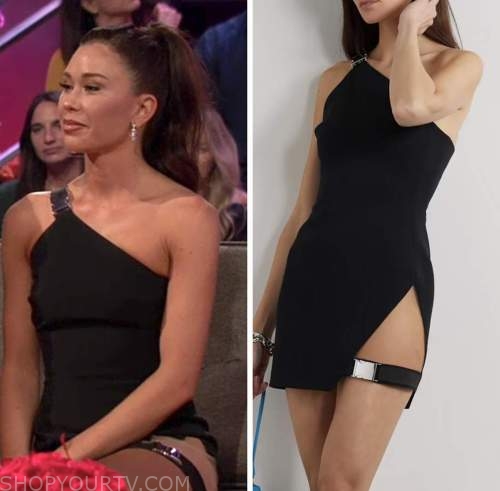 The Bachelorette: Season 19 Episode 12 Finale Gabby Windey's Black One-Shoulder Mini Dress | Shop Your TV The Bachelorette: Season 19 Episode 12 Finale Gabby Windey's Black One-Shoulder Mini Dress | Shop Your TV