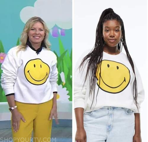 The Today Show: March 2023 Meredith Sinclair's White Smiley Face ...