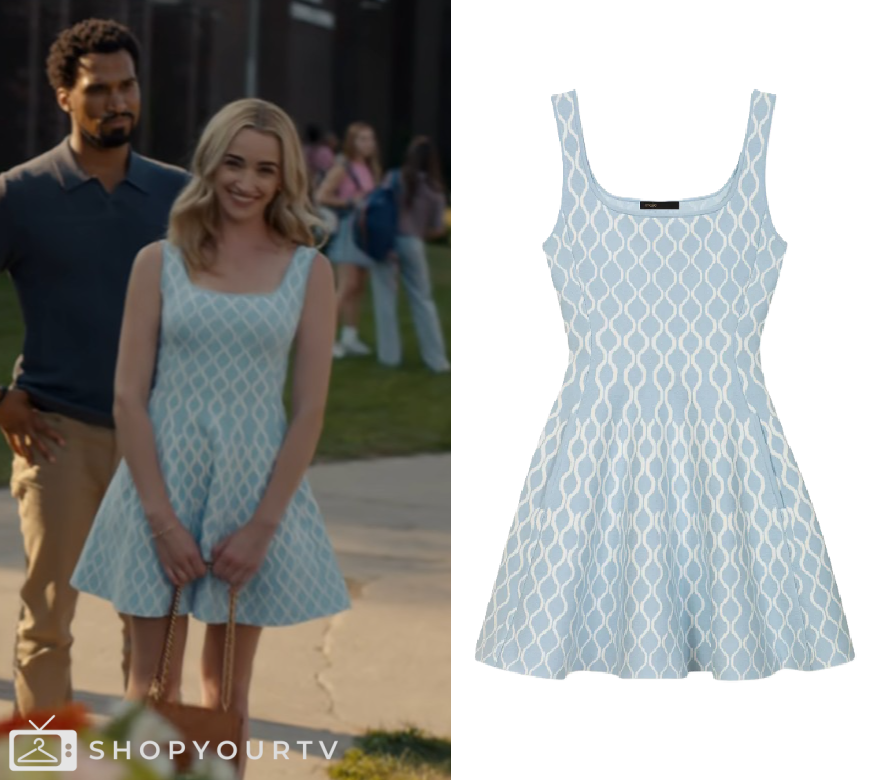 ginny and georgia blue dress Georgia: Season 3 Episode 10 Georgia's Mini - | TV Fashion & Outfits Silk maxi dress Size:MEDIUM: 8/10 Mid-Calf vs Ankle Length: