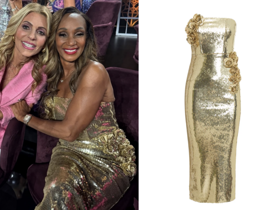 green emerald velvet dress Miss Circle Women Edie Gold Beaded Sequin Midi Pencil Dress