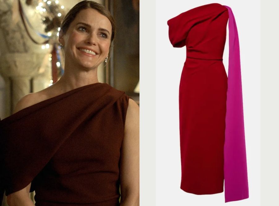 strapless open back dress Red Halter Plunge Neck Christmas Party Dress With Frill Hem – Styledup.co.uk main image 0