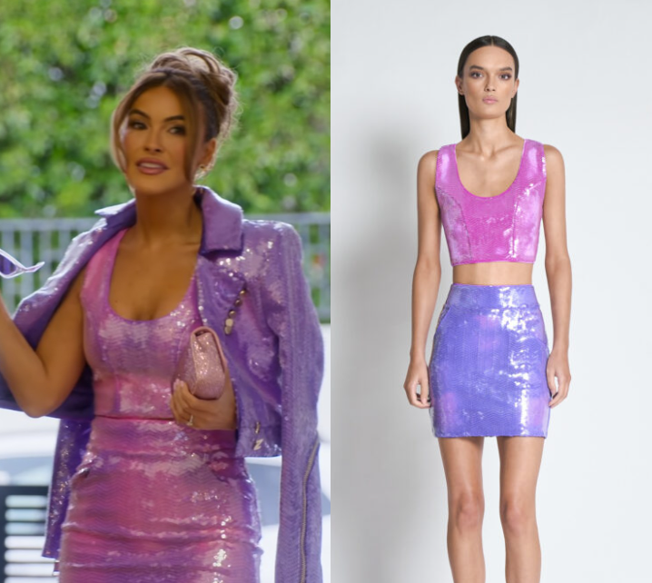 chrishell pink dress season 4 Selling Sunset 4x09 "The Beginning of the End" Outfits & Fashion