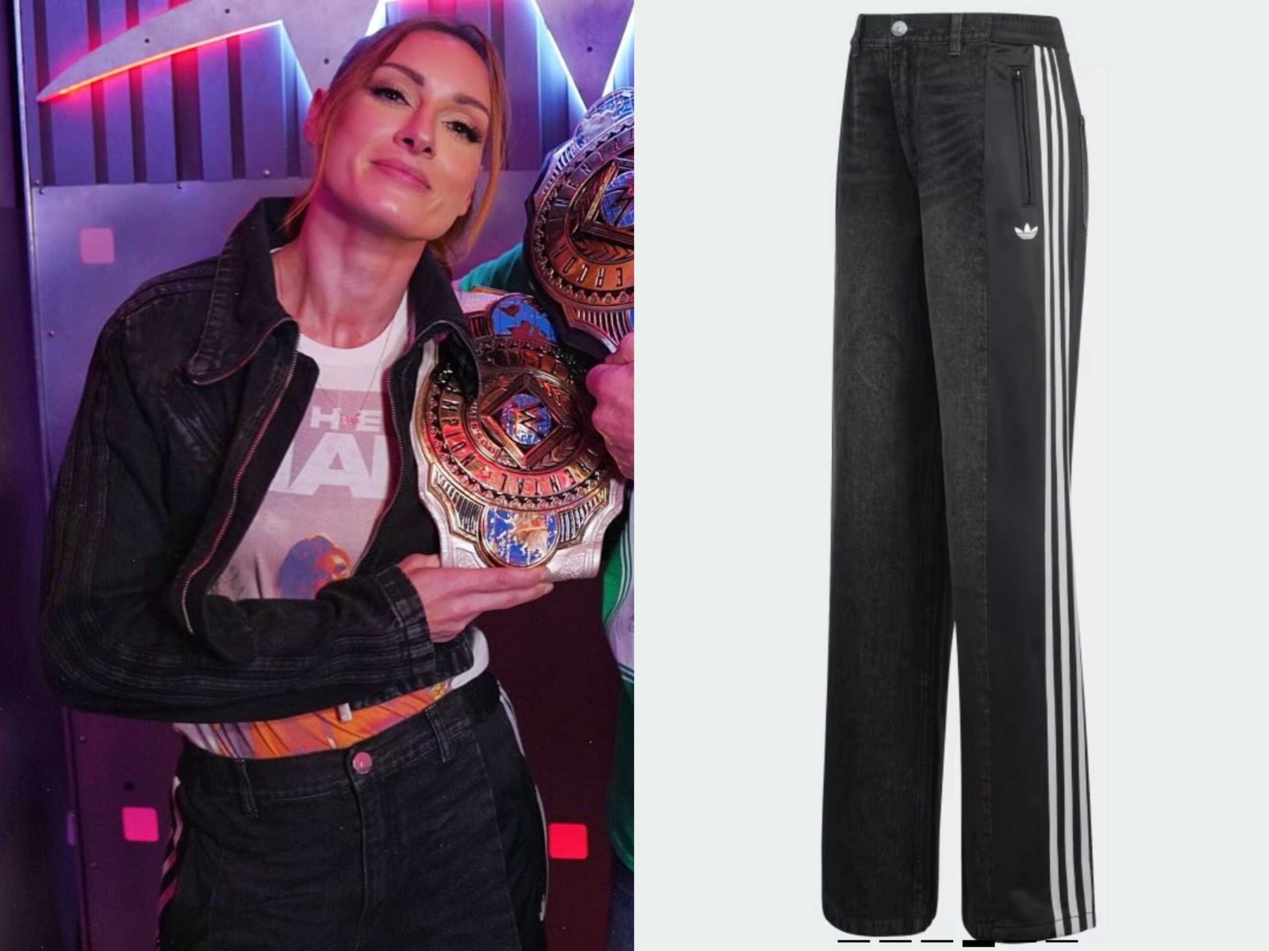 WWE Raw November 2025: Becky’s Denim Track Pants | Shop Your TV