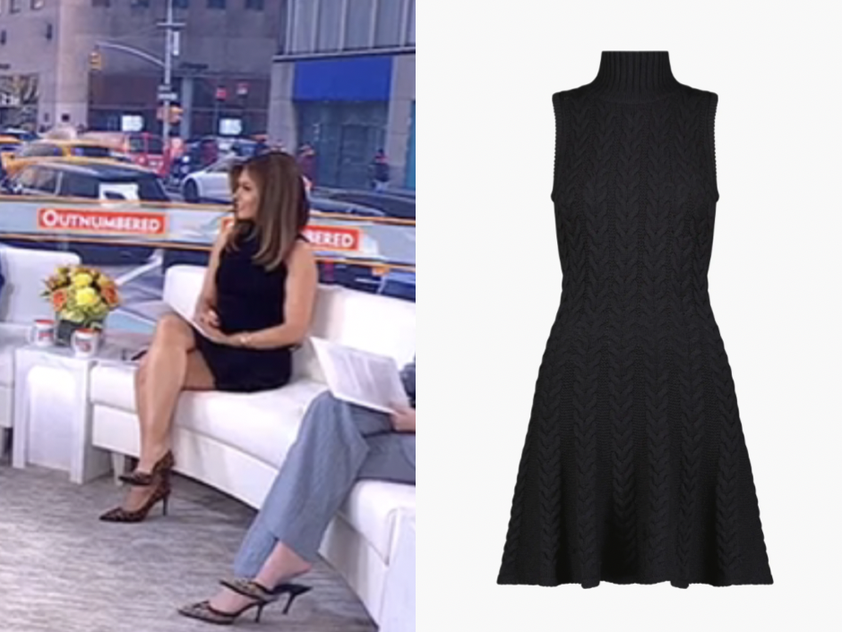 Outnumbered: November 2025 Lisa Boothe’s Black Cable Knit Sleeveless ...