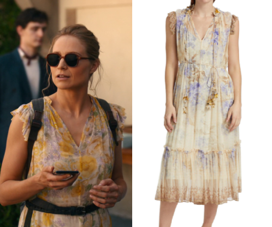 The Iris Affair: Season 1 Episode 1 Iris' Yellow Floral Ruffle Sleeve ...
