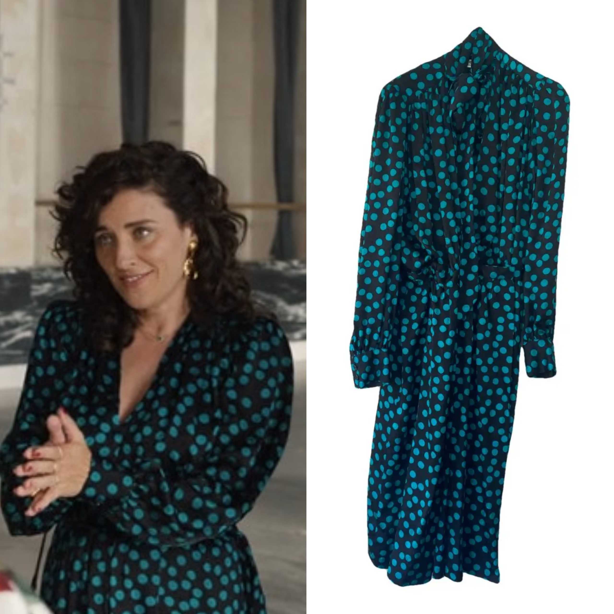 Emily in Paris: Season 5 Episode 2 Bianca's Polka Dot Midi Dress | Shop  Your TV
