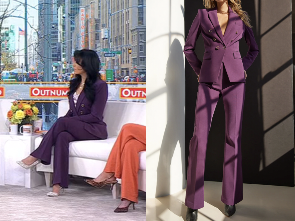 Outnumbered: December 2025 Emily Compagno’s Purple Blazer and Pant Suit ...