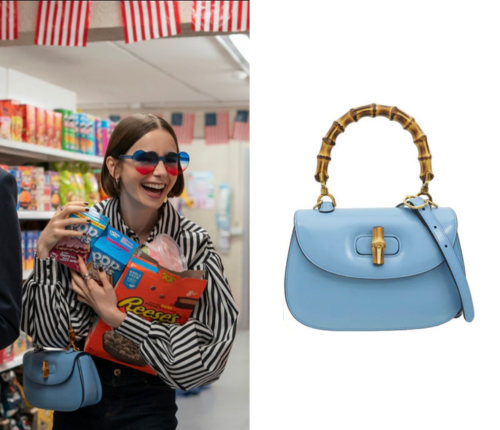 Emily in Paris: Season 5 Episode 6 Emily's Blue Bag | Shop Your TV