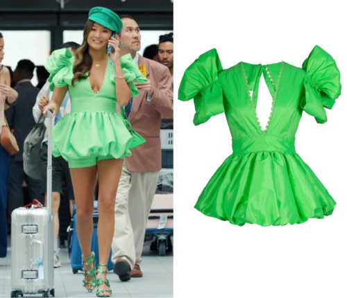 Emily in Paris: Season 5 Episode 1 Mindy's Green Dress | Shop Your TV Emily in Paris: Season 5 Episode 1 Mindy's Green Dress | Shop Your TV