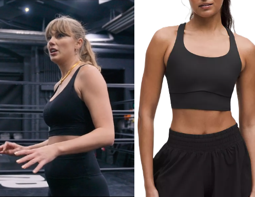 Taylor Swift The End Of An Era: Season 1 Episode 3 Taylor Swift's Black Sports  Bra | Shop Your TV