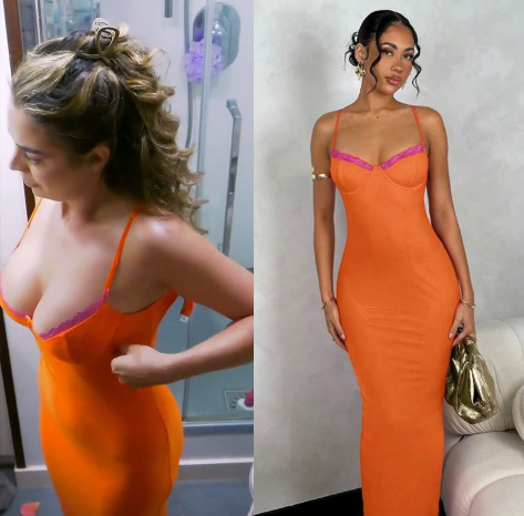 cult gaia dress orange below deck KERI GOWN