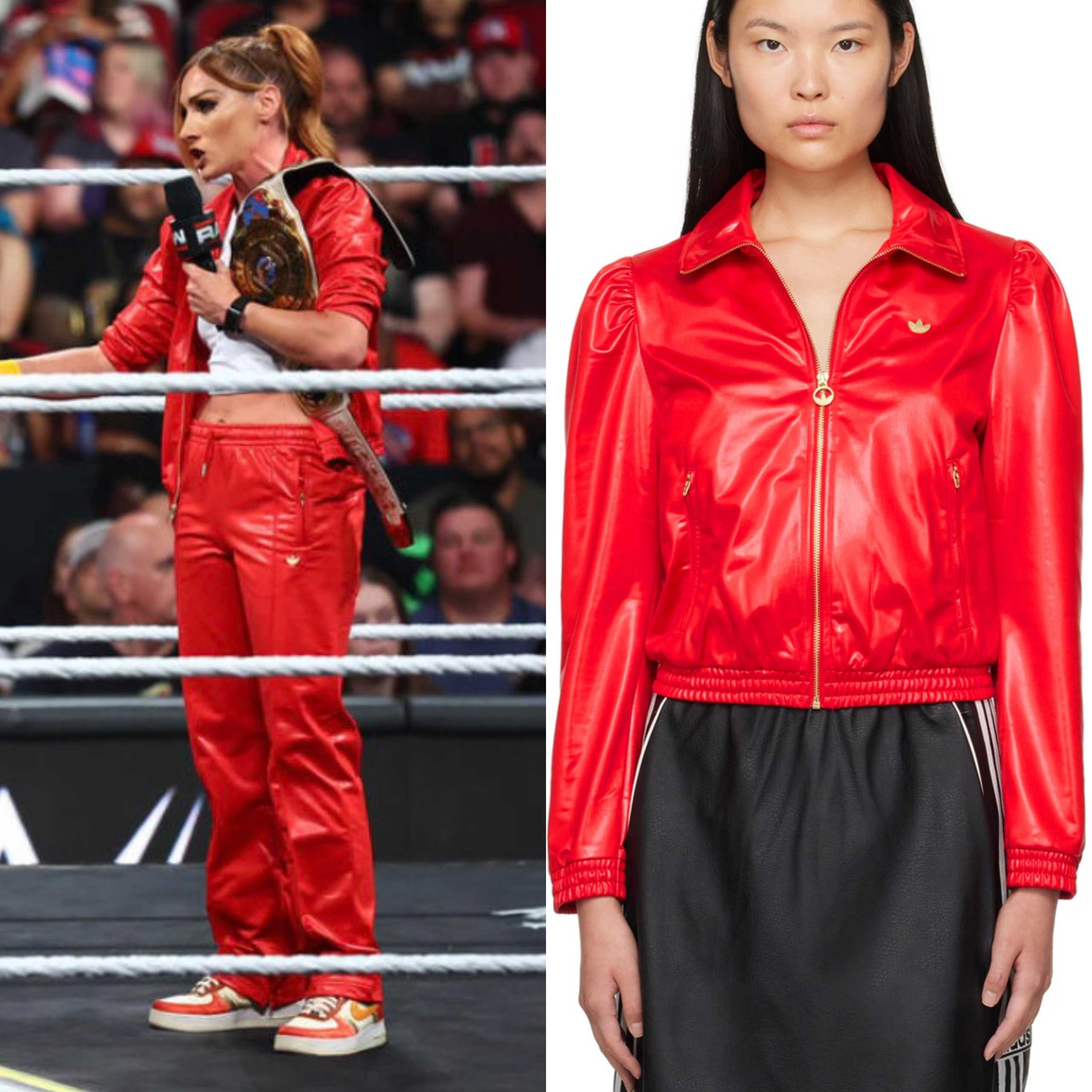 WWE Raw July 2026: Becky Lynch's Red Leather Track Jacket | Shop Your TV