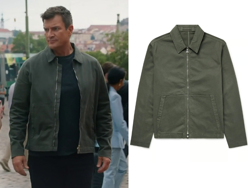 The Rookie Clothes The Rookie: Season 8 Episode 1 John's Green Zip Bomber Jacket | Shop ...