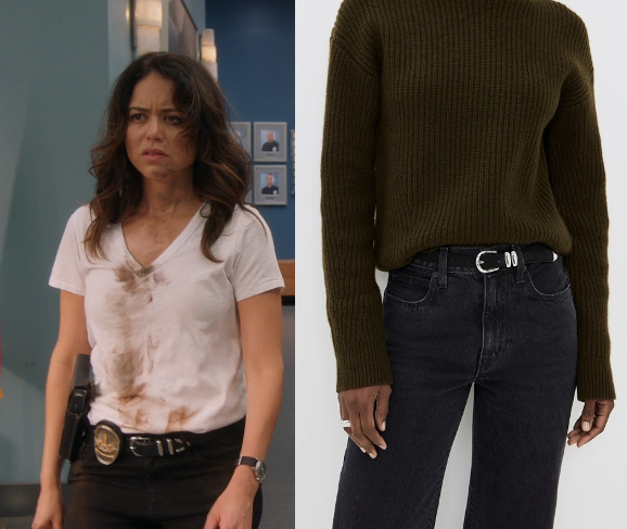 The Rookie: Season 8 Episode 2 Angela's Black & Silver Belt | Shop Your TV
