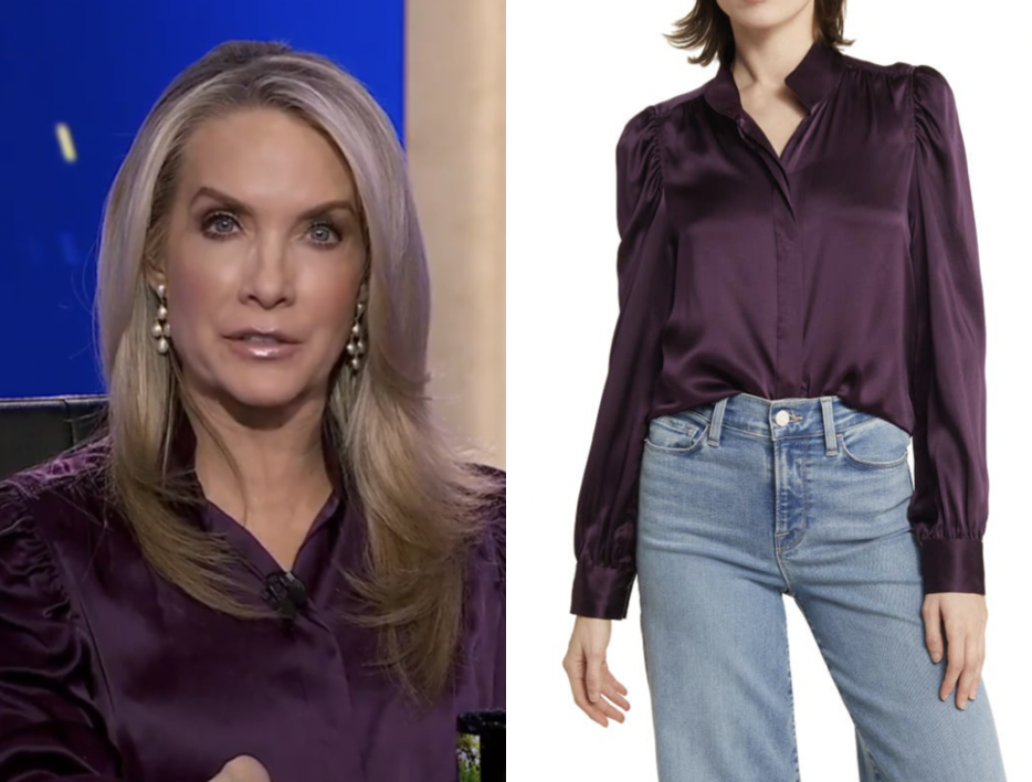 The Five: February 2026 Dana Perino’s Purple Silk Shirt | Shop Your TV