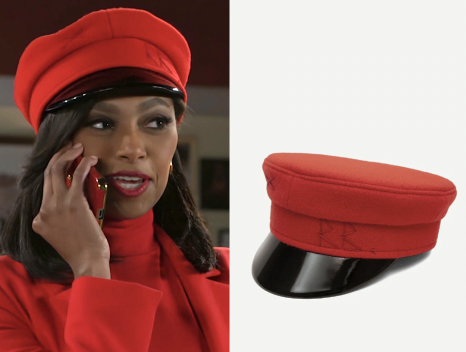 Beyond the Gates: February 2026 Kat Richardson's Red and Black Wool Cap ...
