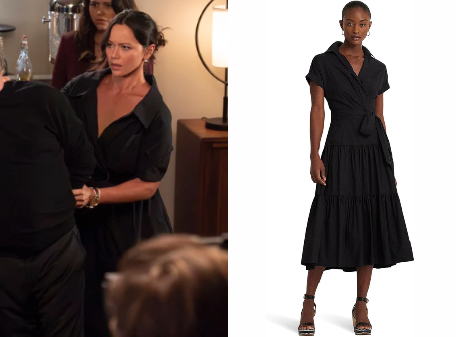 The Rookie Clothes The Rookie: Season 8 Episode 6 Lucy's Cotton-Blend Tiered Dress | Shop ...