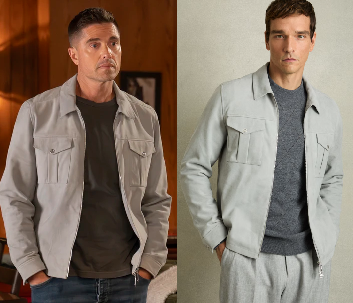 The Rookie: Season 8 Episode 8 Tim's Grey Pocket Jacket | Shop Your TV