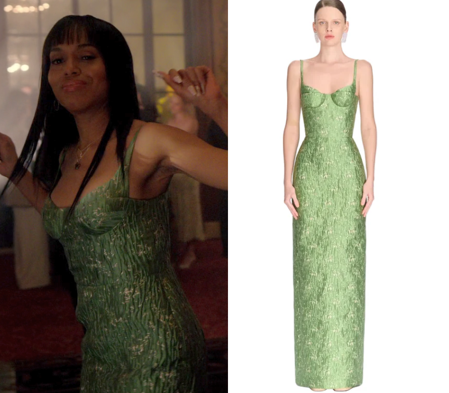 sage green wedding dress Final Sale Sage Green 3D Flowers Dubai Evening Dress with Cape SS346
