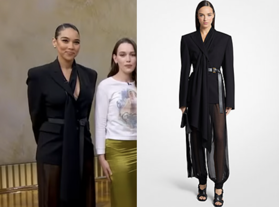 Good Morning America: March 2026 Alexandra Shipp's Black Belted Blazer Dress  | Shop Your TV