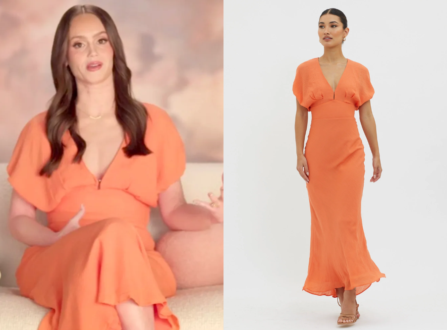 mika and gala orange dress I DIY'd Kendall's Met Dress
