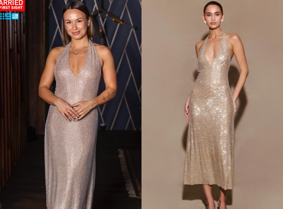 Married At First Sight AU: Season 13 Episode 28 Stella's Halter Midi Dress  | Shop Your TV