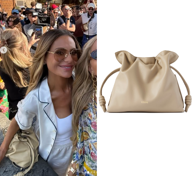 Real Housewives of Beverly Hills: Season 15 Episode 14 Dorit’s Cream Leather Bucket Bag