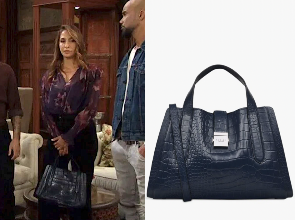 The Young and the Restless: April 2026 Lily Winters's Navy Blue Bag