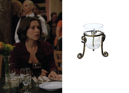 Charmed (1998): Season 1 Episode 8 Quake’s Glass Candle Holder | Shop ...