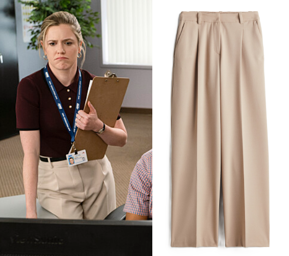DMV: Season 1 Episode 16 Colette's Burgundy Collared Knit Top | Shop ...