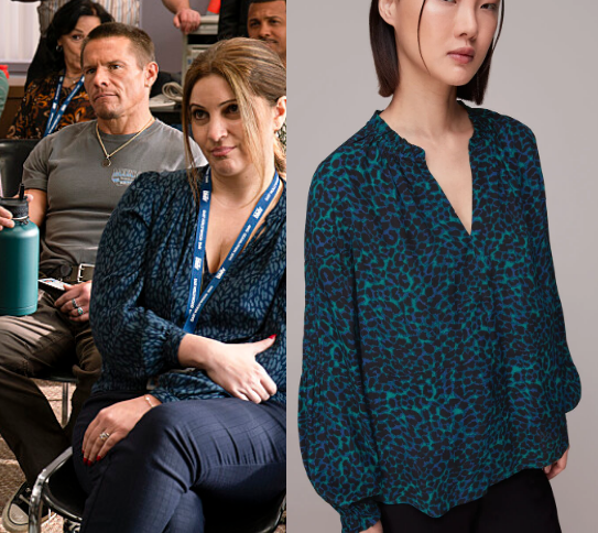 Dmv Clothes DMV: Season 1 Episode 16 Colette's Burgundy Collared Knit Top | Shop ...