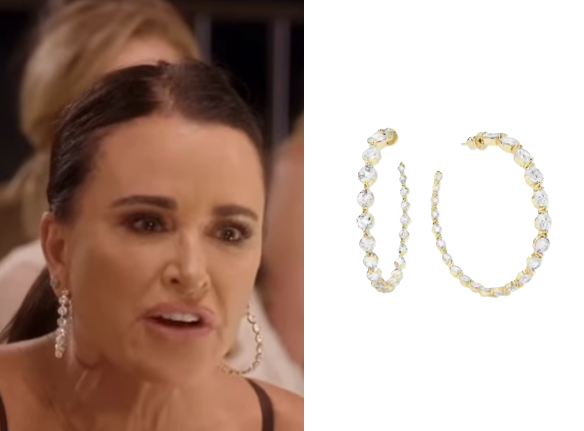 Real Housewives of Beverly Hills: Season 15 Episode 16 Kyle’s Crystal Hoop Earrings