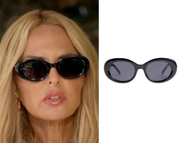 Real Housewives of Beverly Hills: Season 15 Episode 16 Rachel Zoe’s Black Oval Sunglasses