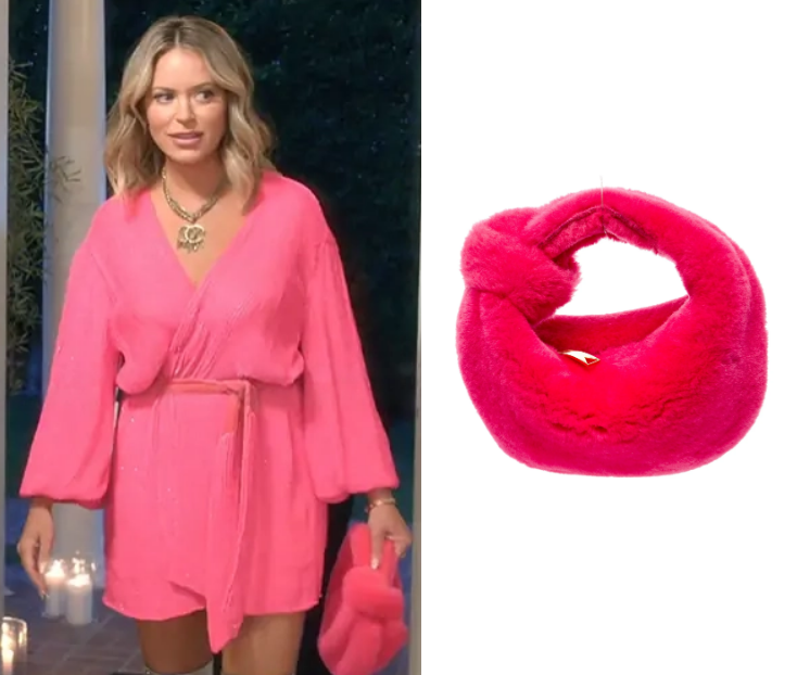 Real Housewives of Beverly Hills: Season 15 Episode 16 Amanda’s Pink Fur Knot Bag