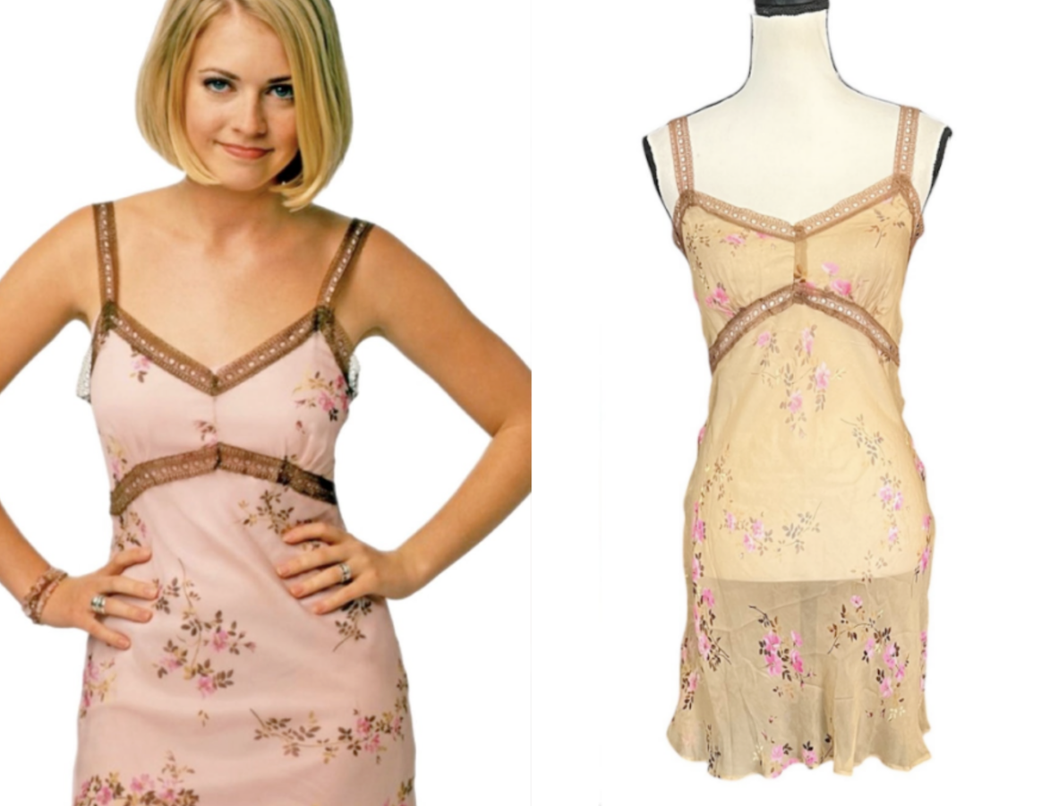 gold crinkle dress MILLE Sabrina Dress in Champagne XS main image 0