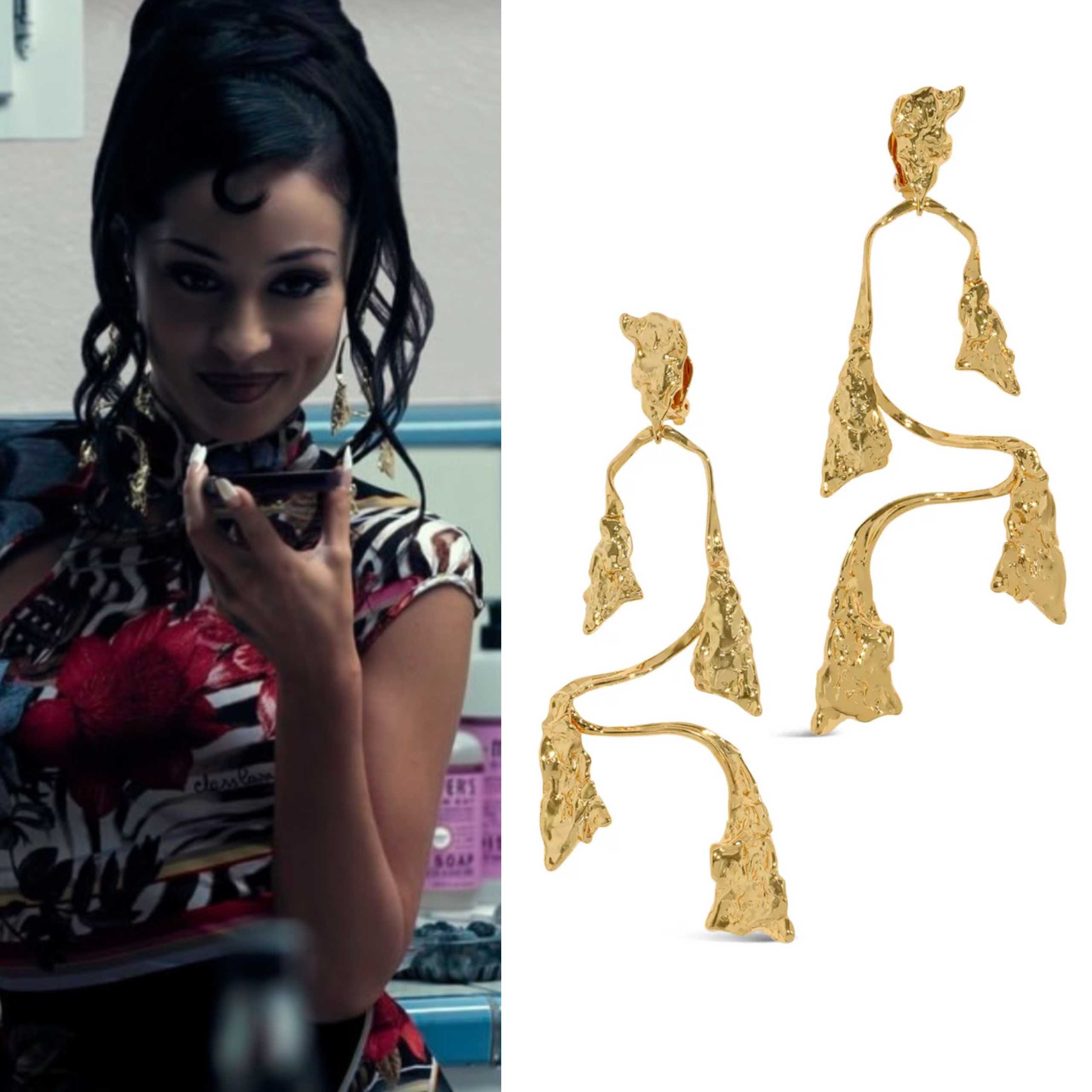 Maddy Perez Gold Earrings on Euphoria