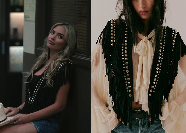 Oreanas Fringe Purse Rutton Ranch Dutton Ranch: Season 1 Episode 1 Beth's White Straw Cowboy Hat | Shop ...