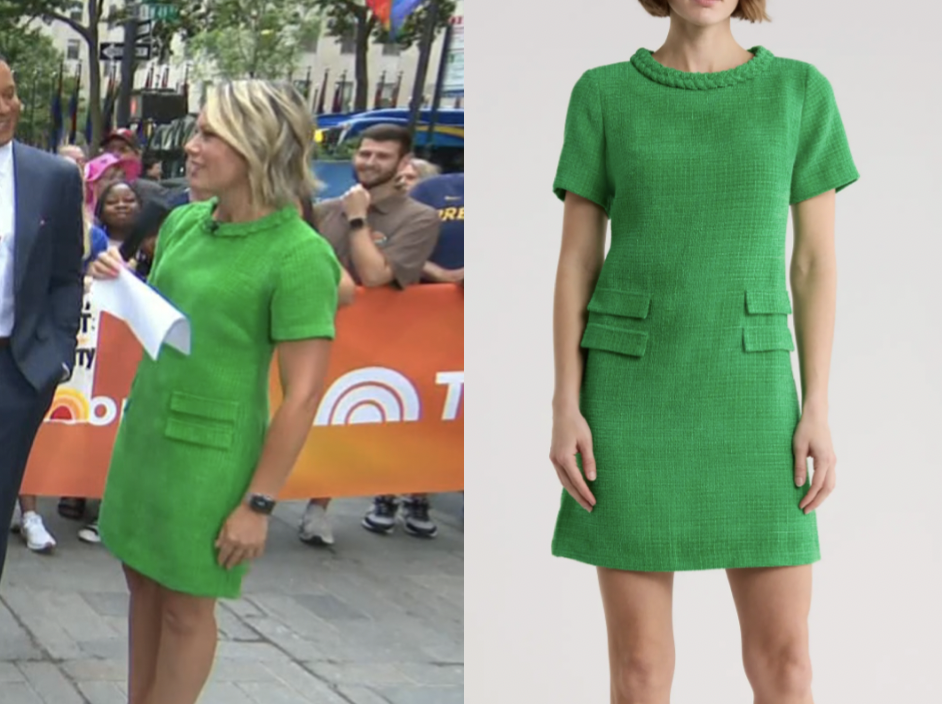 dylan dreyer green dress today Today's Dylan Dreyer shows off her incredible figure in silky green dress live on air